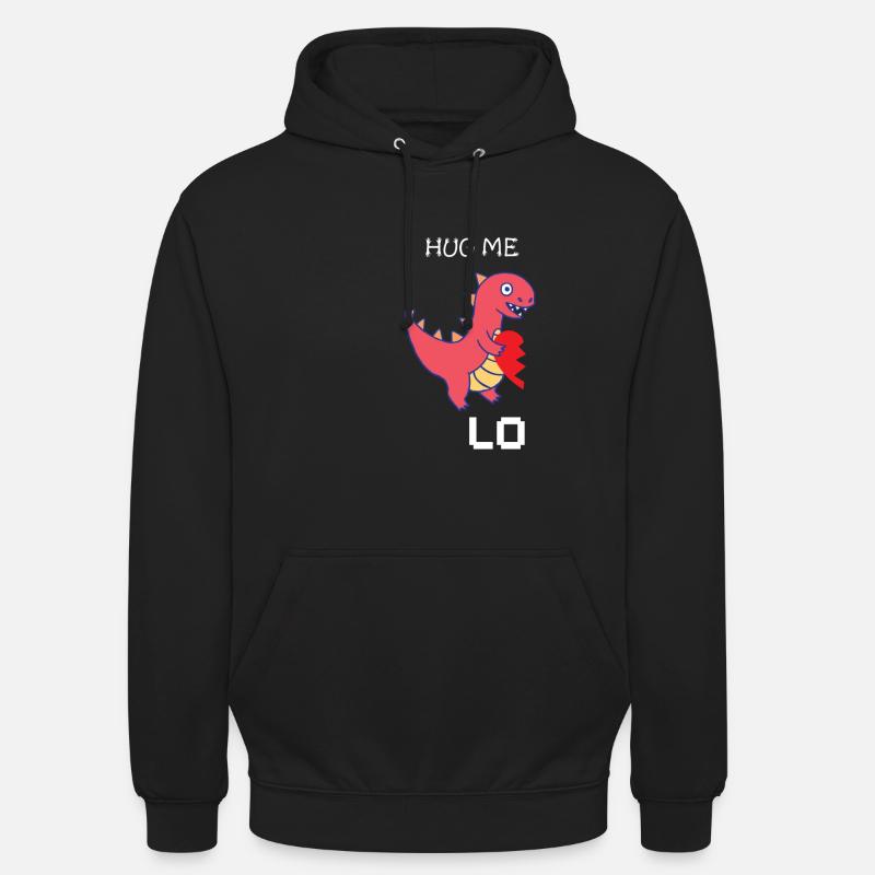 Hug moi .... - Sweat-shirt à capuche unisexe - noir