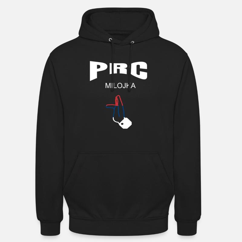 Prc Milojka - Sweat-shirt à capuche unisexe - noir