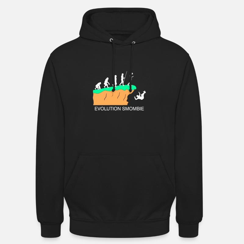Evolution Smombie - Smartphone - Sweat-shirt à capuche unisexe - noir