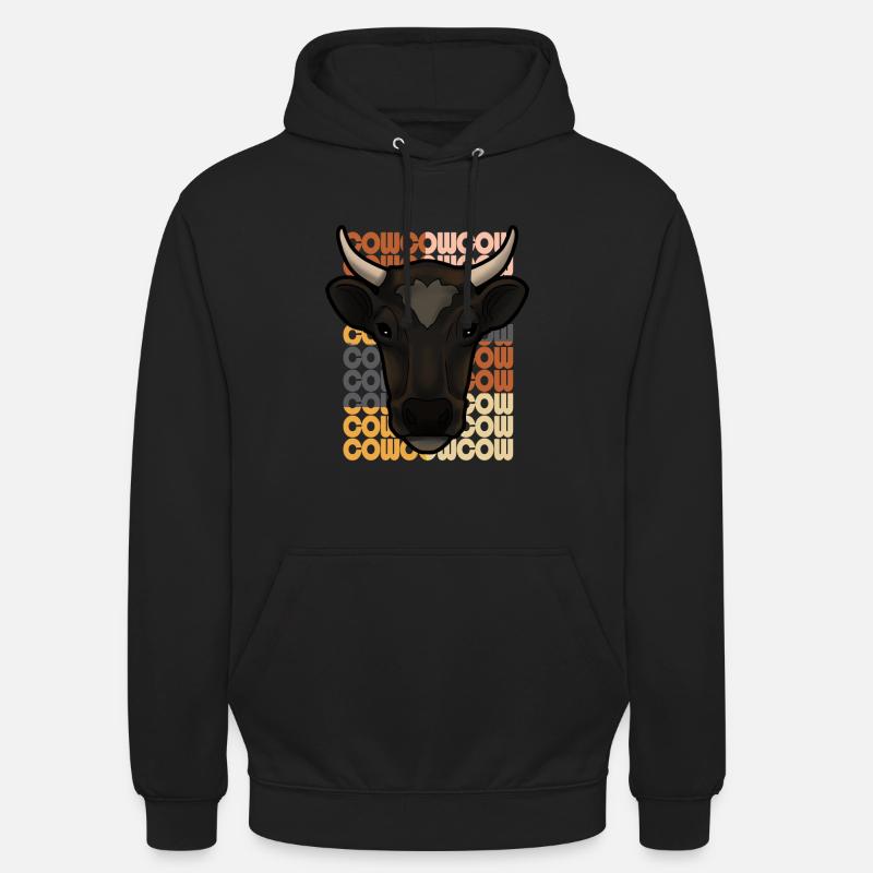 Kuh - Unisex Hoodie - Schwarz