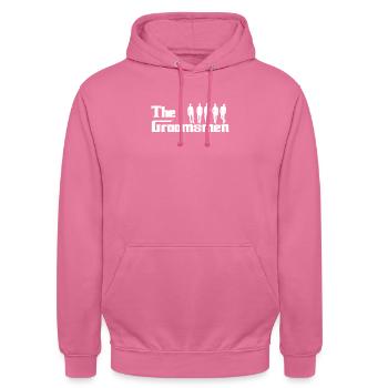 The Groomsmen - Wedding Party - Unisex Hoodie - pink - Front - Alina (178cm) & Michal (187cm)