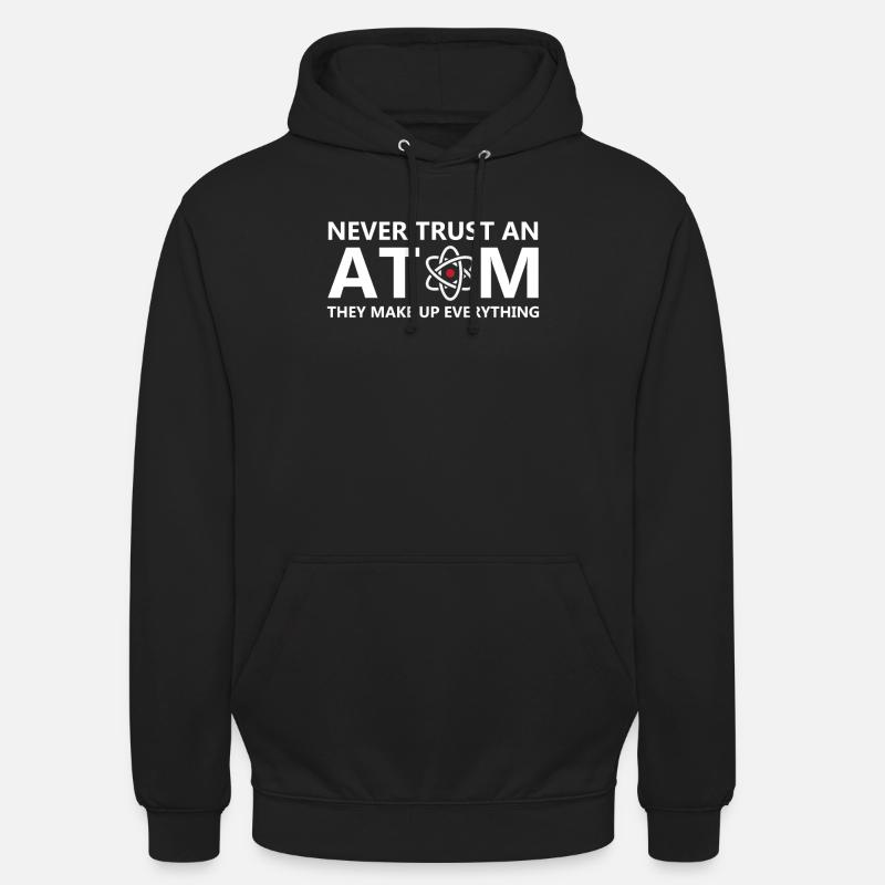 Tout est atome et science - Sweat-shirt à capuche unisexe - noir