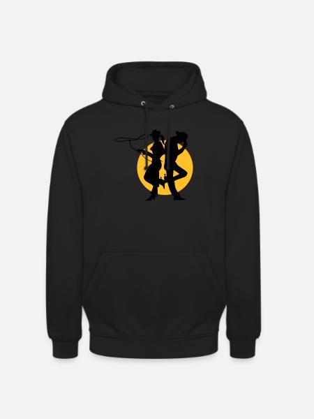 sheriff - Sweat-shirt à capuche unisexe - noir