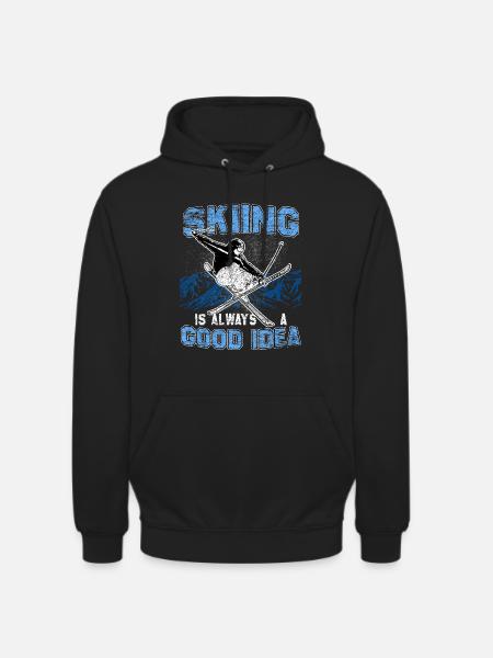 Ski Freeride - Unisex Hoodie - Schwarz