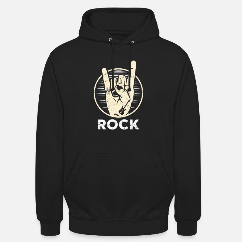 rock n roll - Sweat-shirt à capuche unisexe - noir
