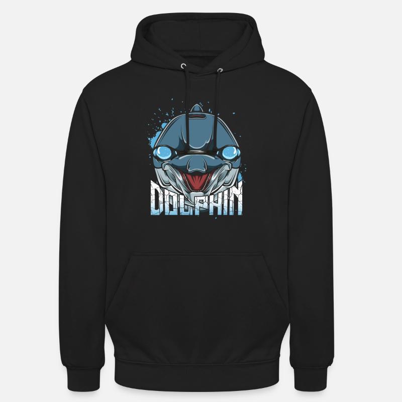 Delfine - Unisex Hoodie - Schwarz