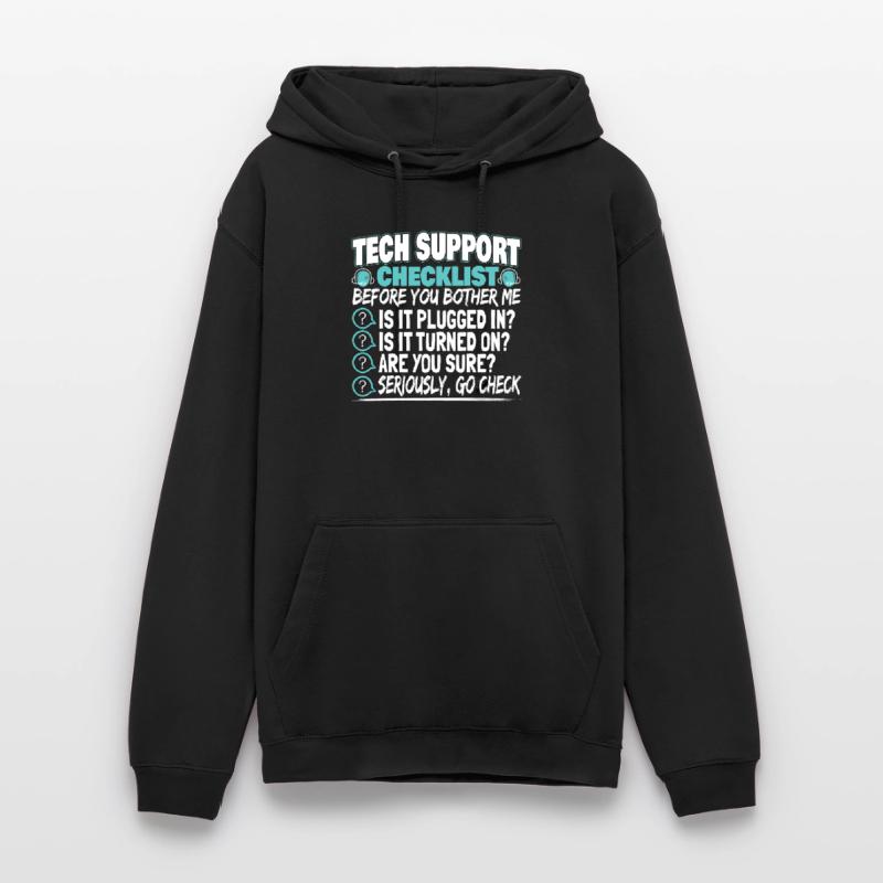 Tech Support Checklist Administrator Techniker Unisex Hoodie