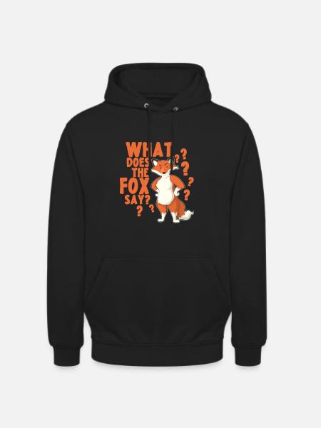 Was sagt der Fuchs - Unisex Hoodie - Schwarz