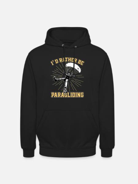 Paragleiter Gleitschirm - Unisex Hoodie - Schwarz