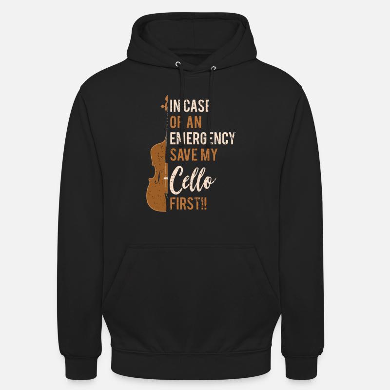 Cello-Instrument speichern - Unisex Hoodie - Schwarz