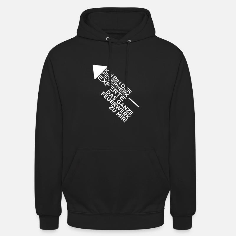 Feux d’artifice - Sweat-shirt à capuche unisexe - noir