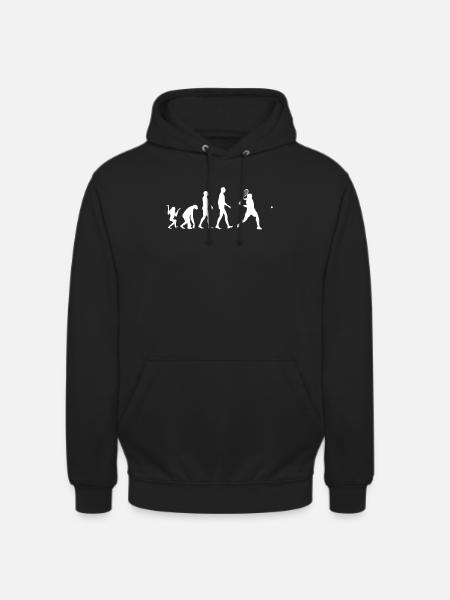 Tennis Player Evolution - Unisex Hoodie - black
