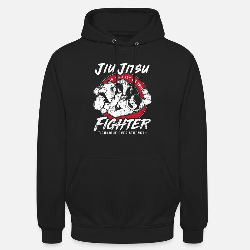Combattants Jui Jitsu - Sweat-shirt à capuche unisexe - noir