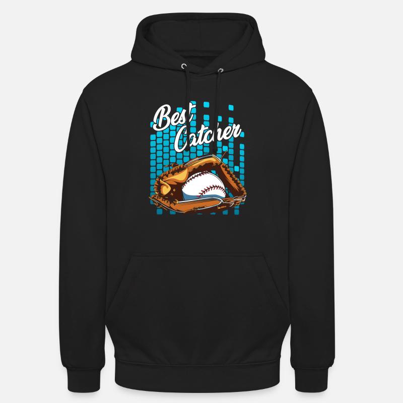 joueur de baseball - Sweat-shirt à capuche unisexe - noir