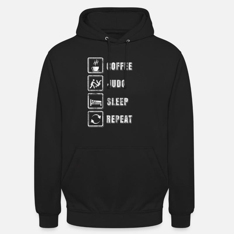 Judo-Kämpfer-Routine - Unisex Hoodie - Schwarz