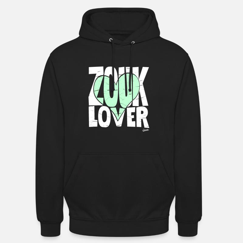 Zouk Lover Mint Thé - Sweat-shirt à capuche unisexe - noir