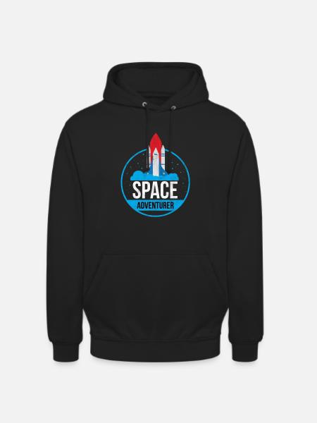 Cadeau d'aventure spatiale - Sweat-shirt à capuche unisexe - noir
