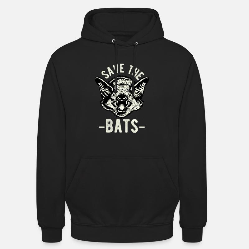 Save The Bats Tier Geschenkidee - Unisex Hoodie - Schwarz