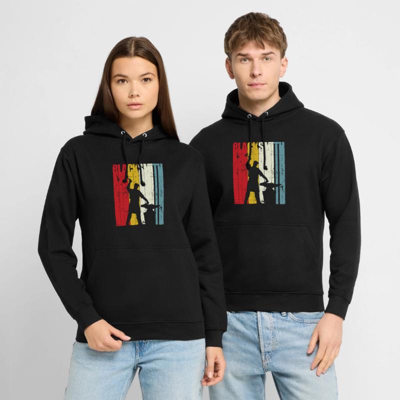 Retro Blacksmith Gift Blacksmithing Forging Forge Unisex Hoodie