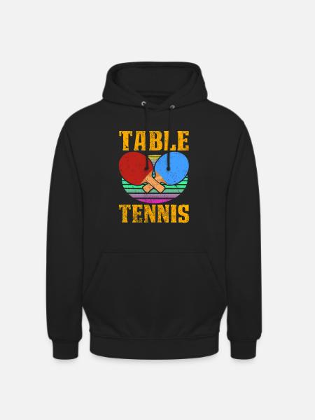 Table Tennis Lover Graphic - Unisex Hoodie - black