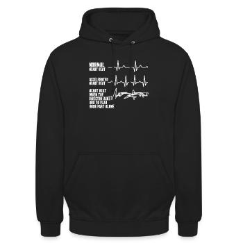 Orchester Blasorchester Machring Band Note - Unisex Hoodie - Schwarz - Vorne - Alina (178cm) & Michal (187cm)
