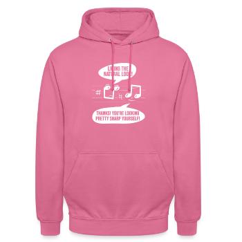 Orchester Blasorchester Machring Band Big Band - Unisex Hoodie - Pink - Vorne - Alina (178cm) & Michal (187cm)