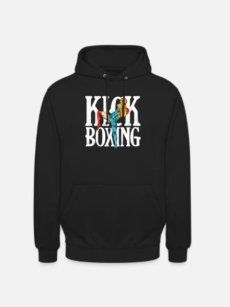 Kickboxing Power Silhouette - Unisex Hoodie - black