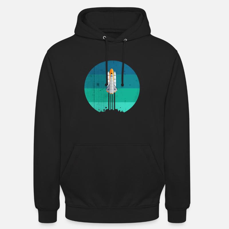 Space rocket rocket launch - Unisex Hoodie - black