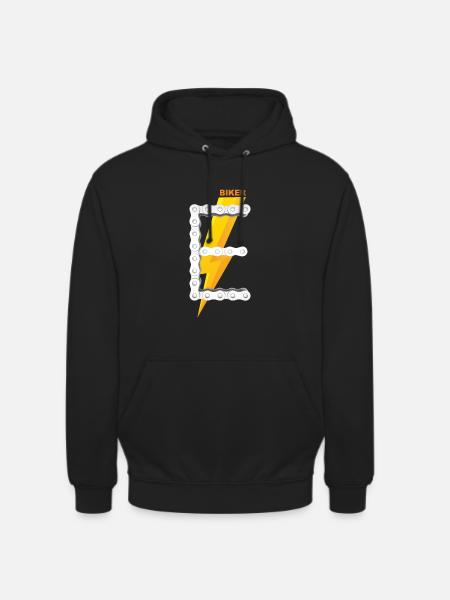 E-Biker Shirt Gift Icon Logo - Unisex Hoodie - black