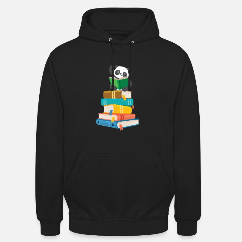 Panda Bear Panda Bear Books Love Gift - Unisex Hoodie - black
