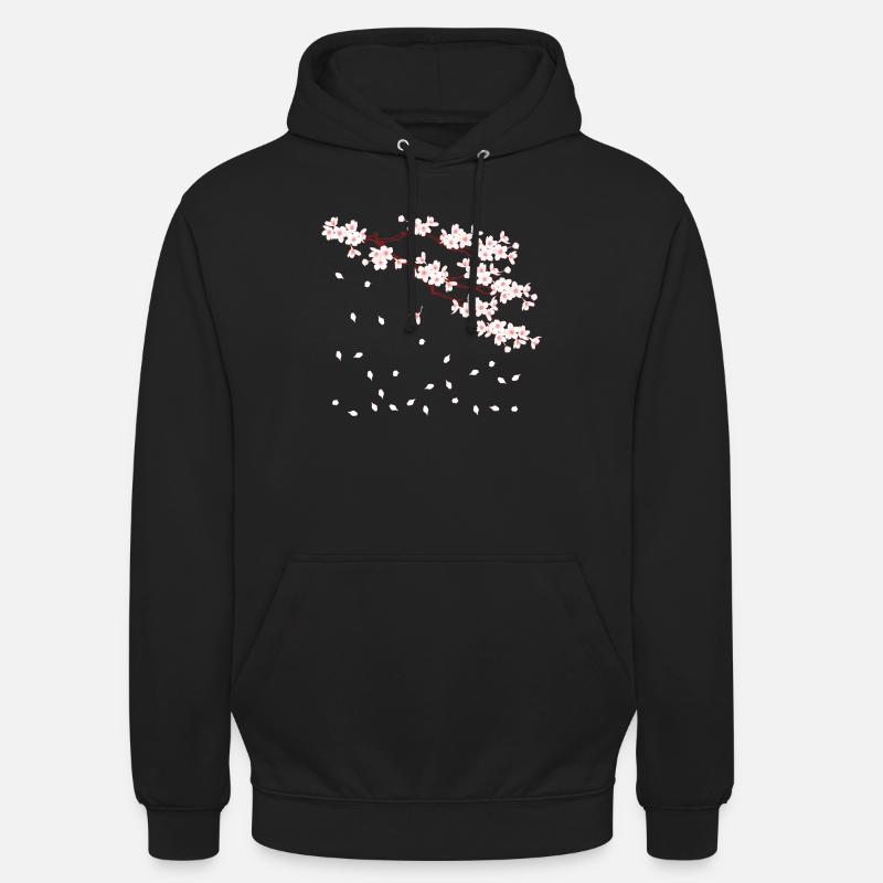 Sakura - Sweat-shirt à capuche unisexe - noir