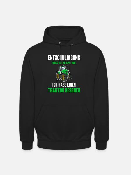 Traktor - Unisex Hoodie - Schwarz