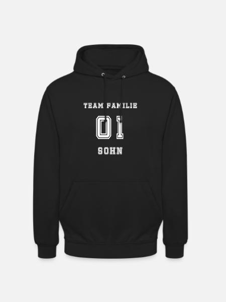 Team Family Sohn 01 - Unisex Hoodie - Schwarz