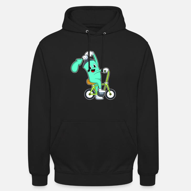 Bombe aérosol avec vélo - Sweat-shirt à capuche unisexe - noir
