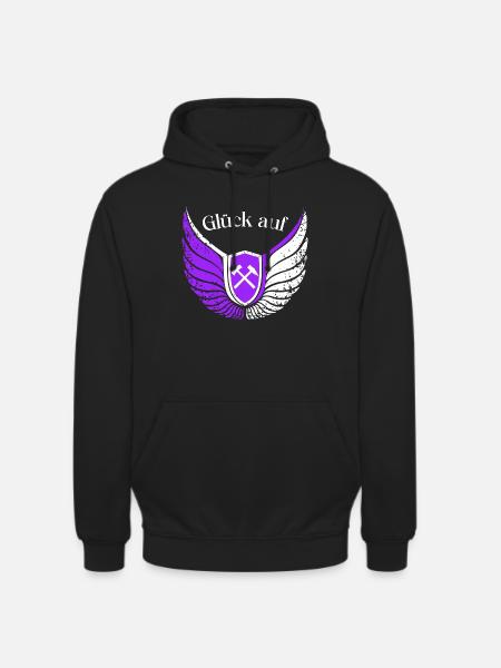 Glück auf Erzgebirge - Unisex Hoodie - Schwarz
