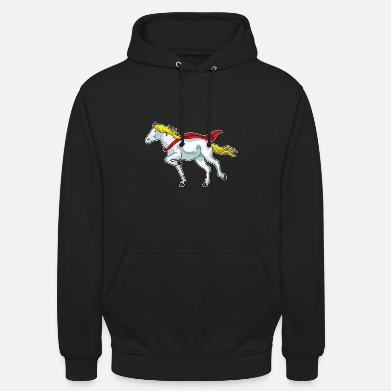 Cap de cheval - Sweat-shirt à capuche unisexe - noir