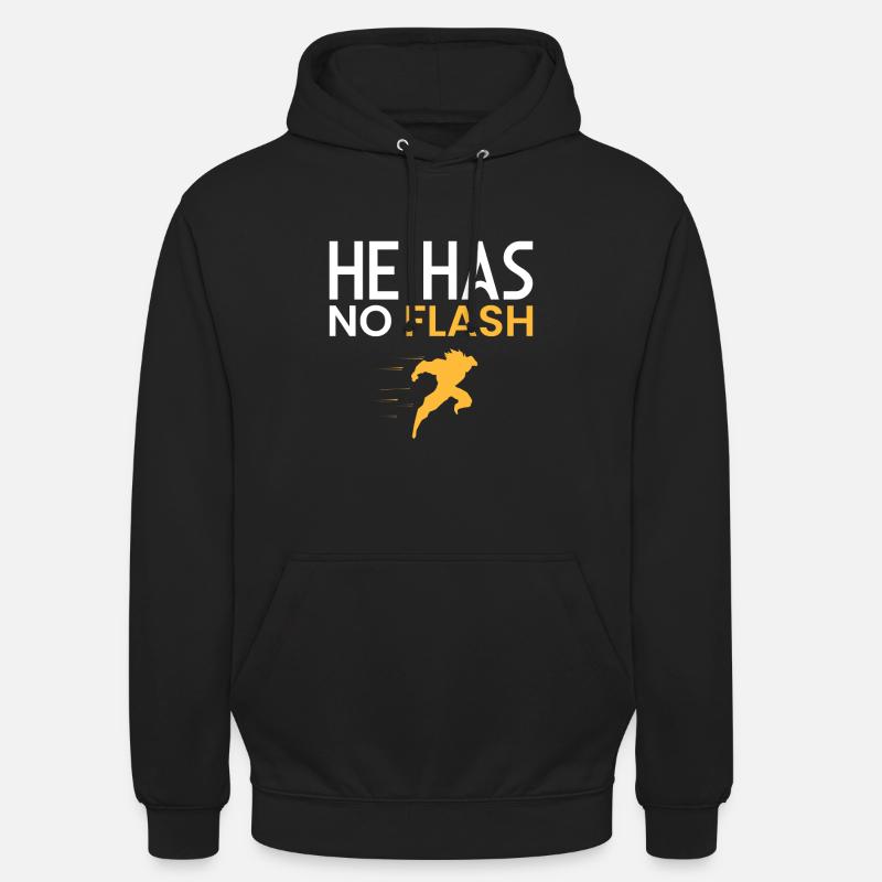 PAS DE FLASH !! - Sweat-shirt à capuche unisexe - noir