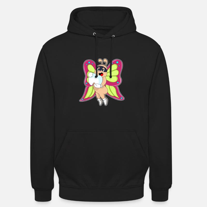Dent de dentiste papillon - Sweat-shirt à capuche unisexe - noir