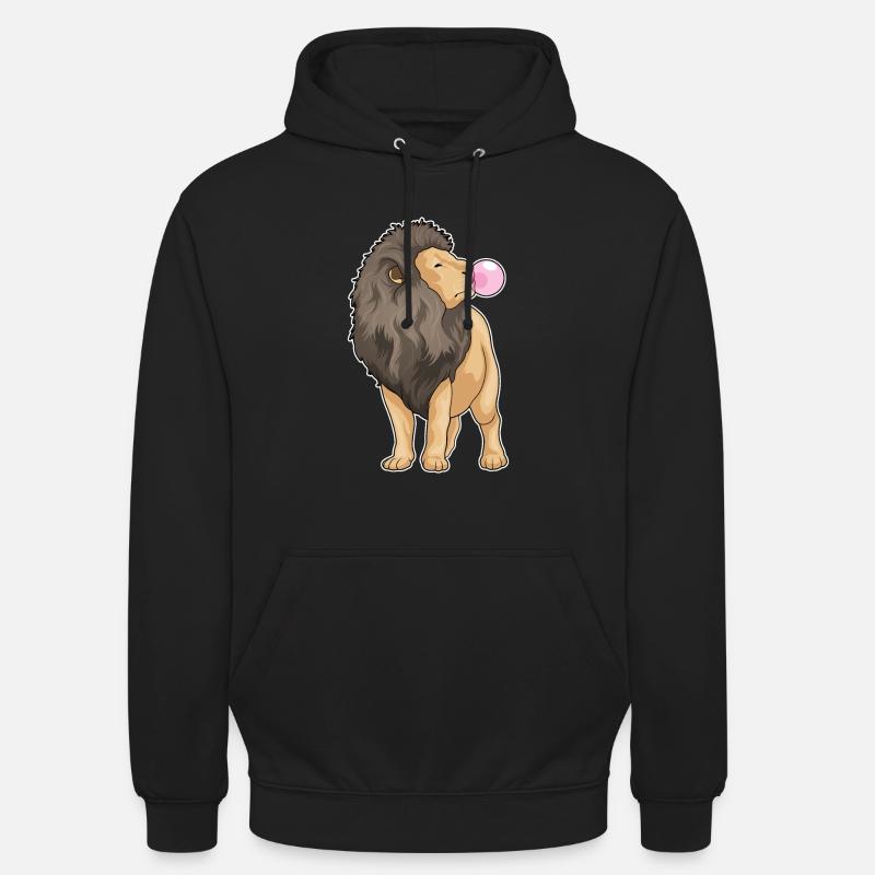 Löwe Kaugummi - Unisex Hoodie - Schwarz