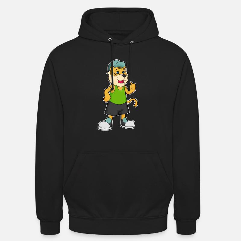 Bonnet de tigre - Sweat-shirt à capuche unisexe - noir