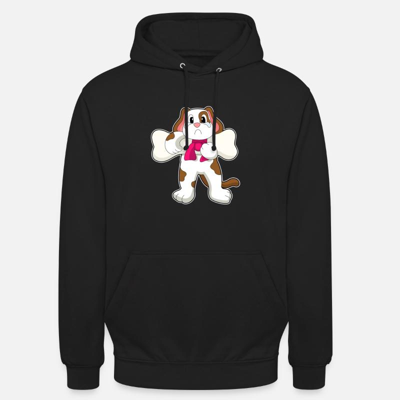 Hund Knochen Krafttraining - Unisex Hoodie - Schwarz