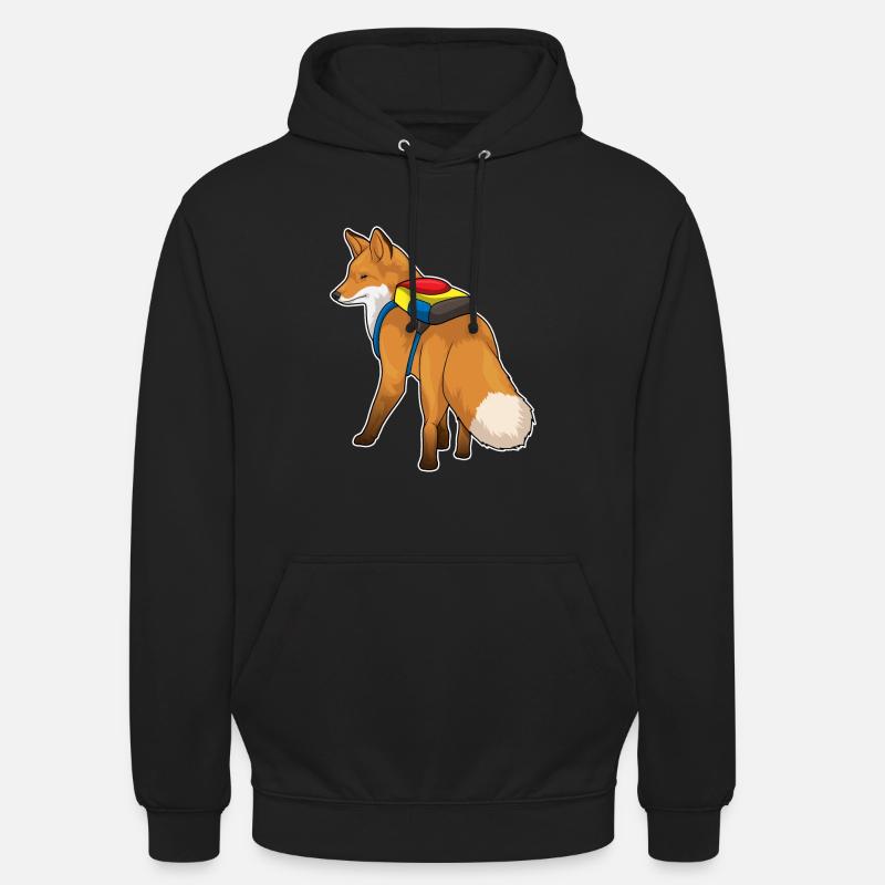 Fuchs Rucksack - Unisex Hoodie - Schwarz
