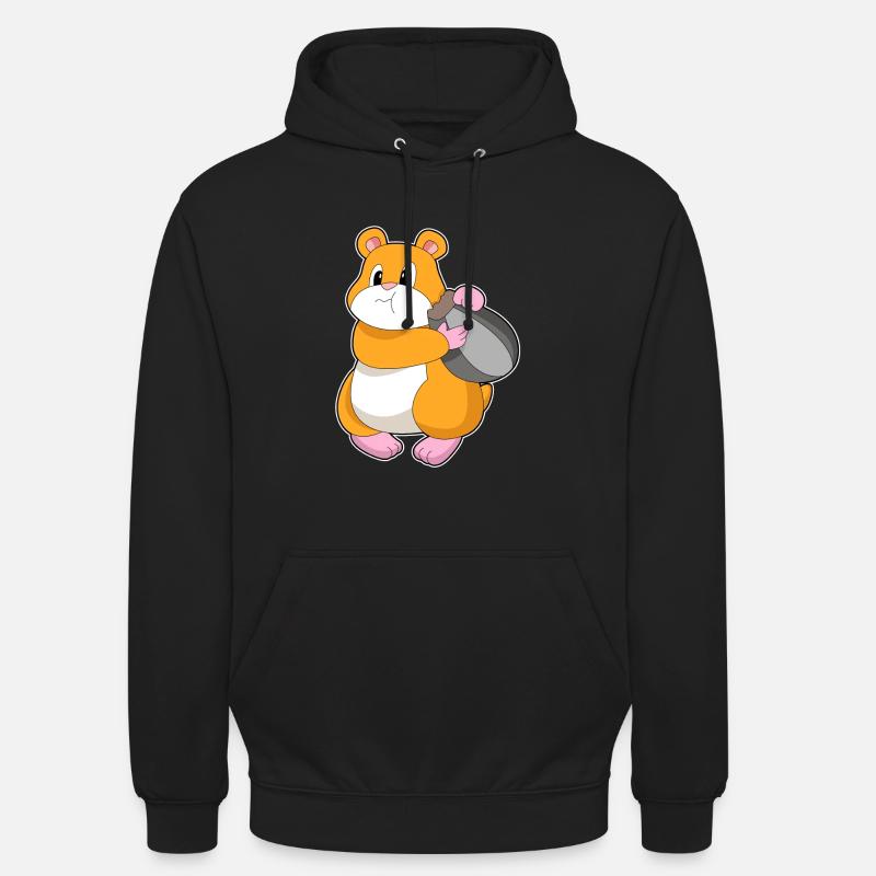 Hamster Noyer - Sweat-shirt à capuche unisexe - noir