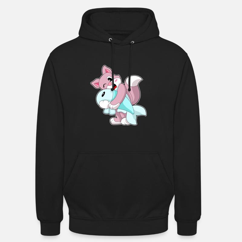 Poisson-chat - Sweat-shirt à capuche unisexe - noir