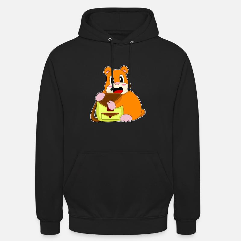 Sac à main Hamster - Sweat-shirt à capuche unisexe - noir