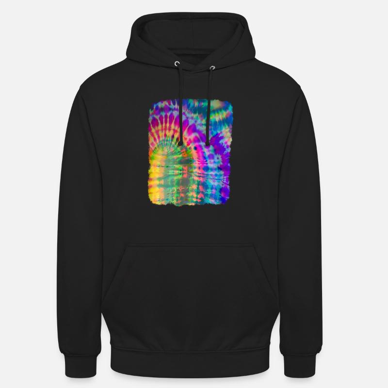 Tie Dye Batik - Sweat-shirt à capuche unisexe - noir