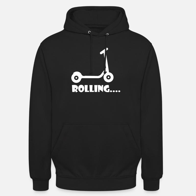 E-Scooter Roller Scooter - Sweat-shirt à capuche unisexe - noir