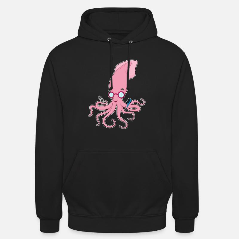 Calmar Coiffeur Ciseaux - Sweat-shirt à capuche unisexe - noir