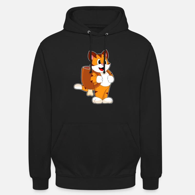 Tiger Fleisch Rucksack - Unisex Hoodie - Schwarz