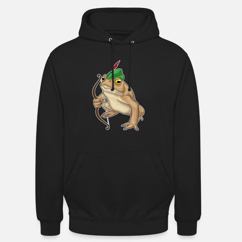Arc de grenouille Archer - Sweat-shirt à capuche unisexe - noir